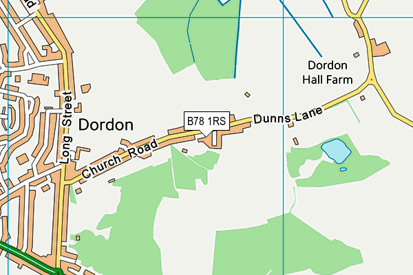 B78 1RS map - OS VectorMap District (Ordnance Survey)