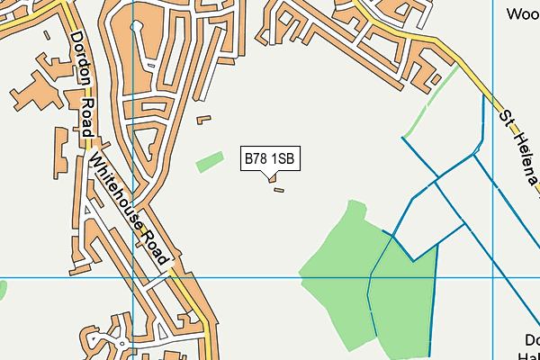 B78 1SB map - OS VectorMap District (Ordnance Survey)