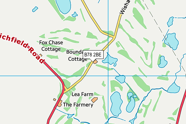 B78 2BE map - OS VectorMap District (Ordnance Survey)