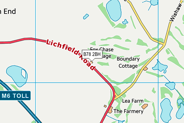 B78 2BH map - OS VectorMap District (Ordnance Survey)