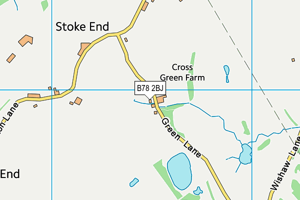 B78 2BJ map - OS VectorMap District (Ordnance Survey)