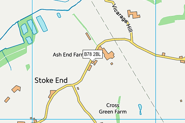 B78 2BL map - OS VectorMap District (Ordnance Survey)