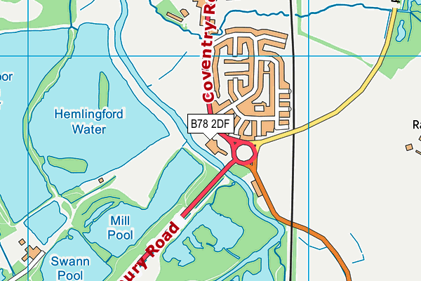 B78 2DF map - OS VectorMap District (Ordnance Survey)