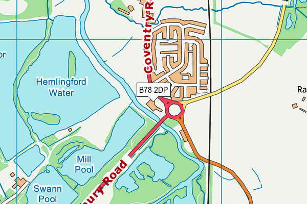 B78 2DP map - OS VectorMap District (Ordnance Survey)