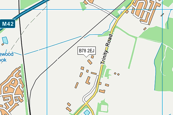 B78 2EJ map - OS VectorMap District (Ordnance Survey)