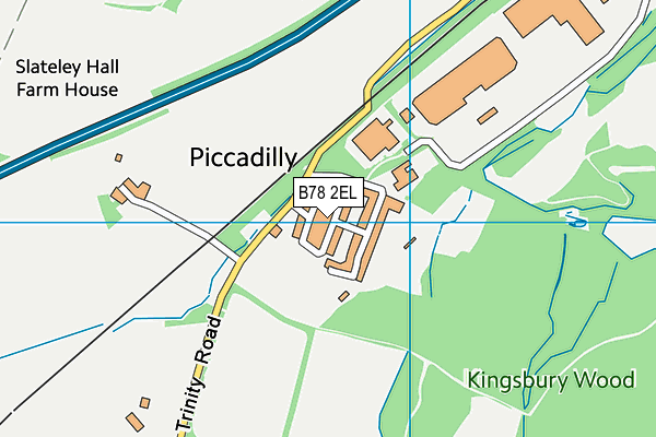 B78 2EL map - OS VectorMap District (Ordnance Survey)