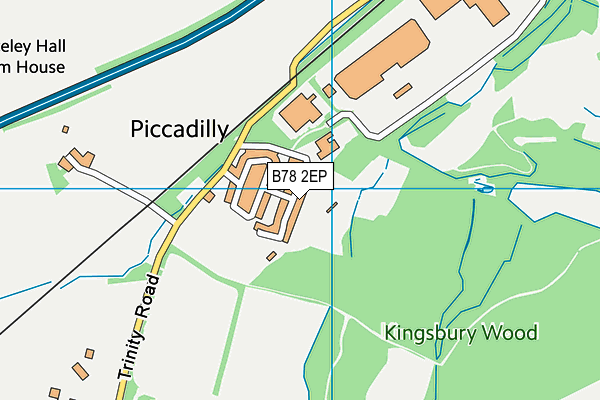 B78 2EP map - OS VectorMap District (Ordnance Survey)