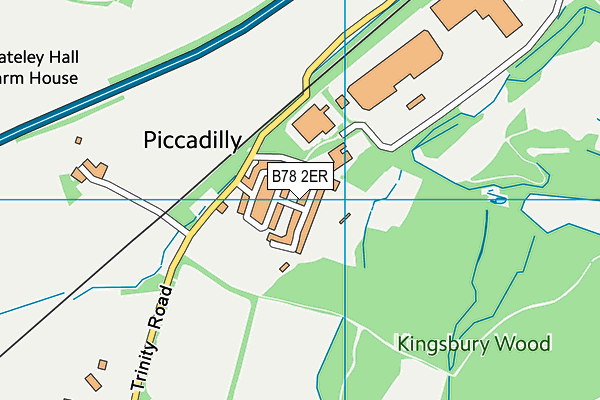 B78 2ER map - OS VectorMap District (Ordnance Survey)