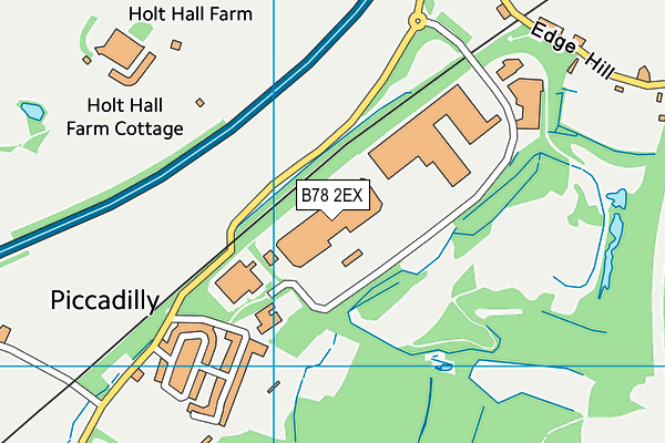 B78 2EX map - OS VectorMap District (Ordnance Survey)