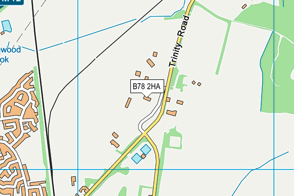 B78 2HA map - OS VectorMap District (Ordnance Survey)