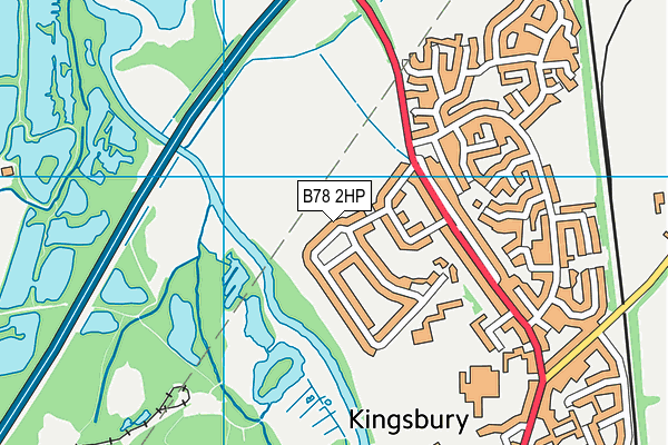 B78 2HP map - OS VectorMap District (Ordnance Survey)