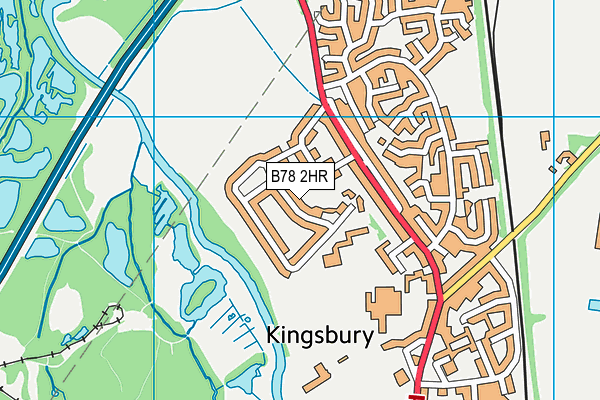 B78 2HR map - OS VectorMap District (Ordnance Survey)