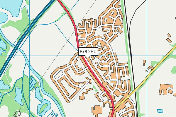 B78 2HU map - OS VectorMap District (Ordnance Survey)