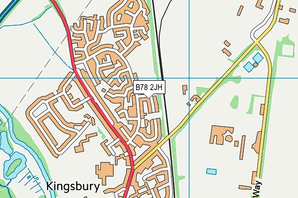 B78 2JH map - OS VectorMap District (Ordnance Survey)