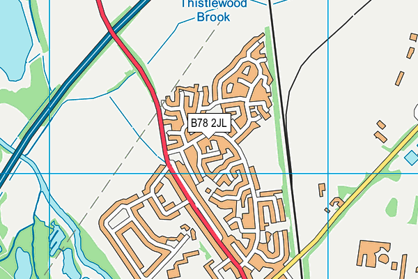 B78 2JL map - OS VectorMap District (Ordnance Survey)