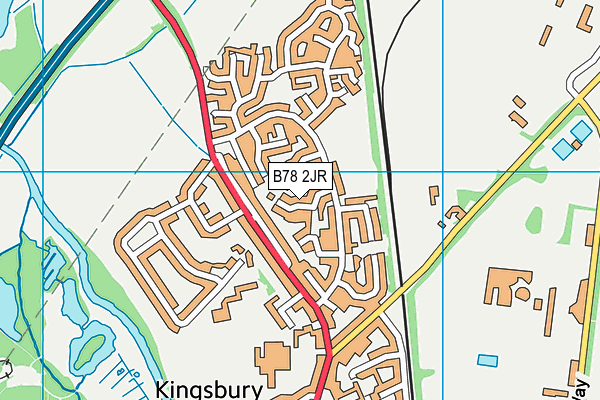 B78 2JR map - OS VectorMap District (Ordnance Survey)