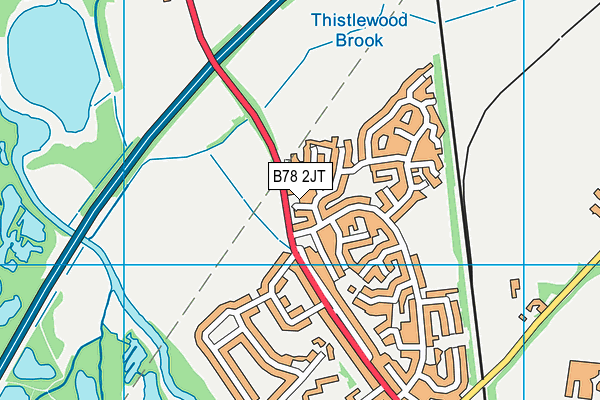 B78 2JT map - OS VectorMap District (Ordnance Survey)