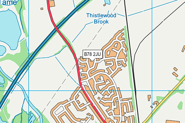 B78 2JU map - OS VectorMap District (Ordnance Survey)