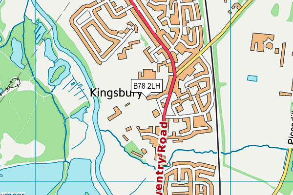 B78 2LH map - OS VectorMap District (Ordnance Survey)