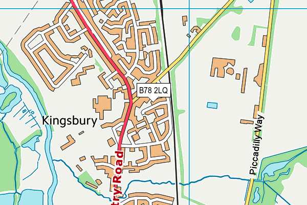 B78 2LQ map - OS VectorMap District (Ordnance Survey)