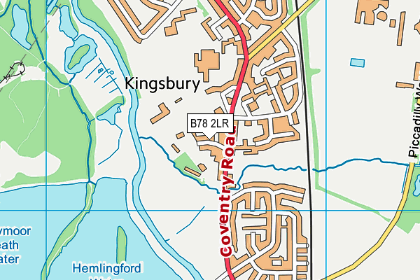 B78 2LR map - OS VectorMap District (Ordnance Survey)