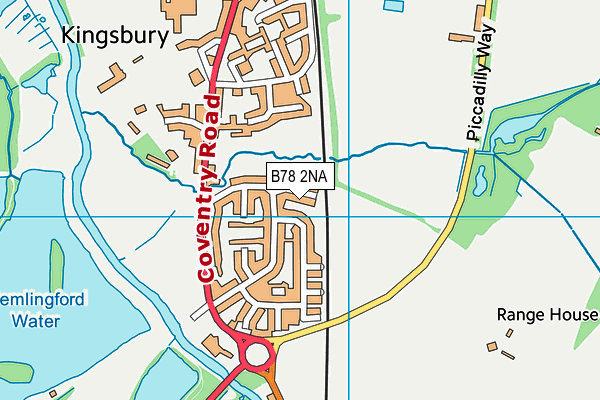 B78 2NA map - OS VectorMap District (Ordnance Survey)