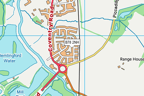 B78 2NH map - OS VectorMap District (Ordnance Survey)