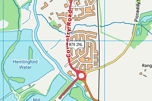 B78 2NL map - OS VectorMap District (Ordnance Survey)