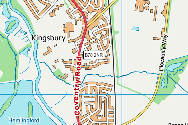 B78 2NR map - OS VectorMap District (Ordnance Survey)