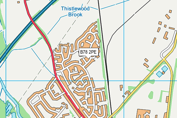 B78 2PE map - OS VectorMap District (Ordnance Survey)