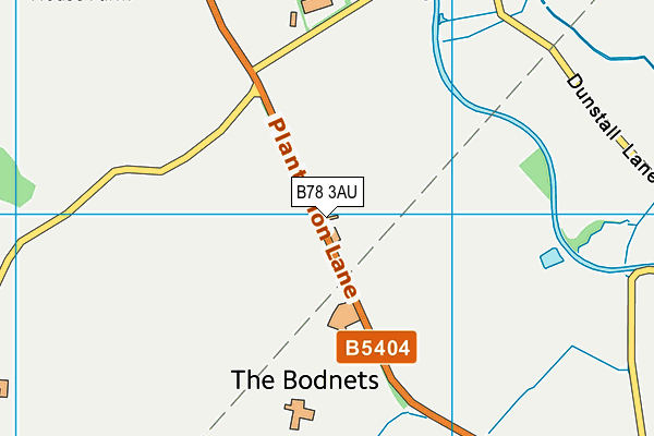 B78 3AU map - OS VectorMap District (Ordnance Survey)