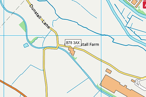 B78 3AX map - OS VectorMap District (Ordnance Survey)