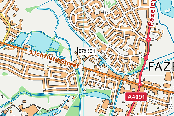 B78 3EH map - OS VectorMap District (Ordnance Survey)