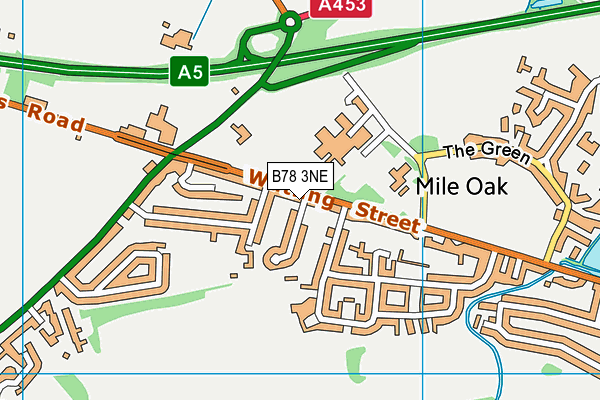 B78 3NE map - OS VectorMap District (Ordnance Survey)