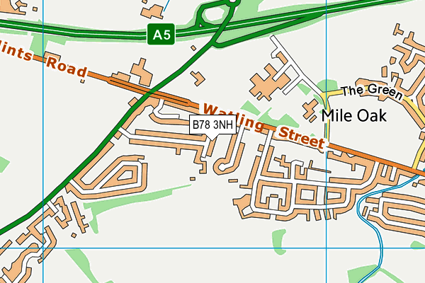 Longwood Primary School map (B78 3NH) - OS VectorMap District (Ordnance Survey)