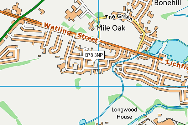 B78 3NP map - OS VectorMap District (Ordnance Survey)