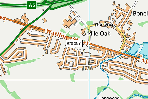 B78 3NY map - OS VectorMap District (Ordnance Survey)