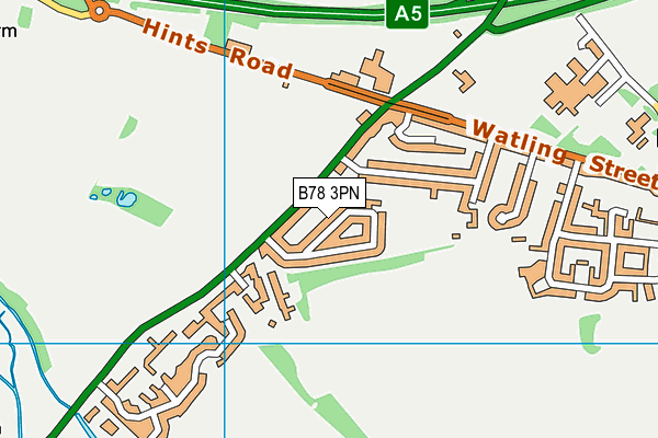 B78 3PN map - OS VectorMap District (Ordnance Survey)