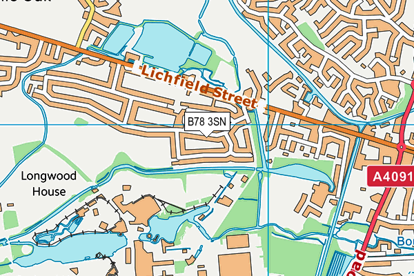 B78 3SN map - OS VectorMap District (Ordnance Survey)