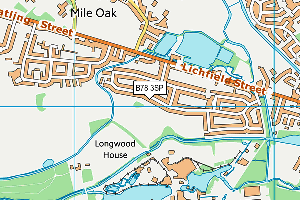 B78 3SP map - OS VectorMap District (Ordnance Survey)