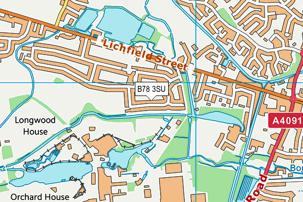 B78 3SU map - OS VectorMap District (Ordnance Survey)