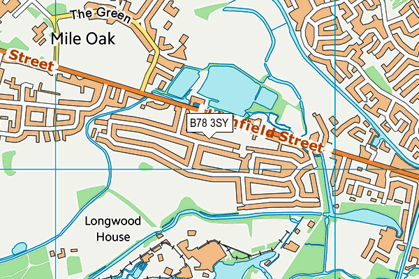 B78 3SY map - OS VectorMap District (Ordnance Survey)