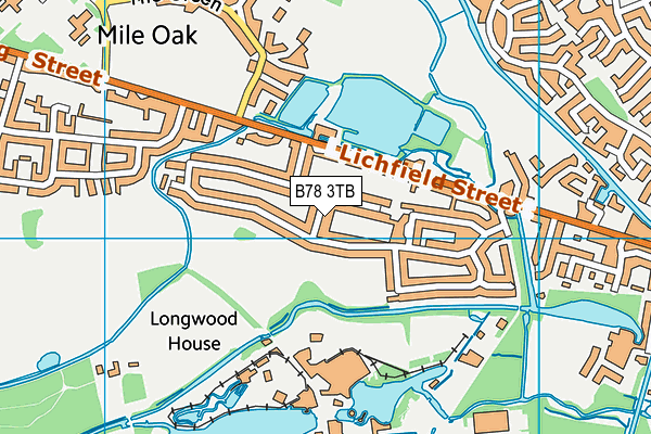 B78 3TB map - OS VectorMap District (Ordnance Survey)