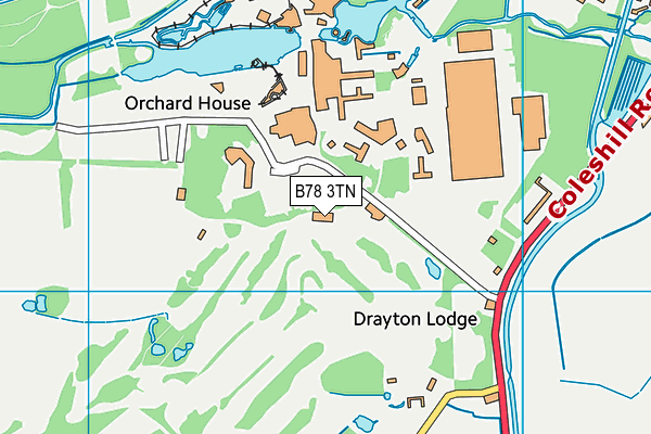 Drayton Park Golf Club map (B78 3TN) - OS VectorMap District (Ordnance Survey)