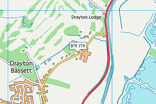 B78 3TR map - OS VectorMap District (Ordnance Survey)