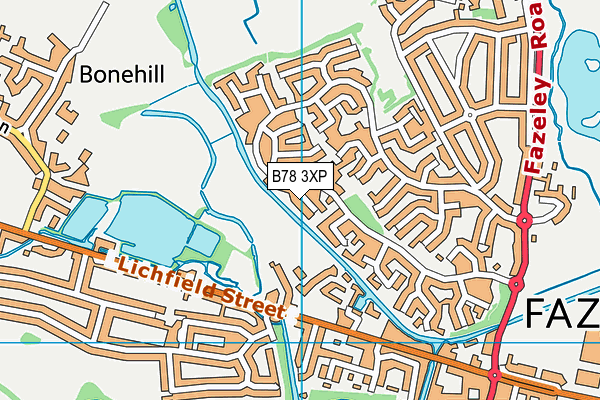 B78 3XP map - OS VectorMap District (Ordnance Survey)