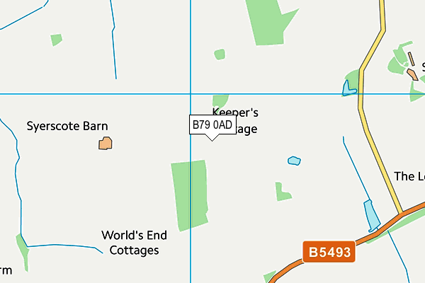 B79 0AD map - OS VectorMap District (Ordnance Survey)