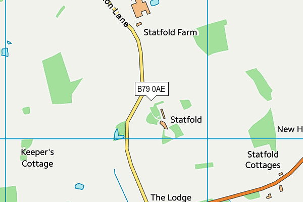 B79 0AE map - OS VectorMap District (Ordnance Survey)