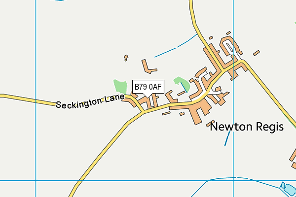 B79 0AF map - OS VectorMap District (Ordnance Survey)