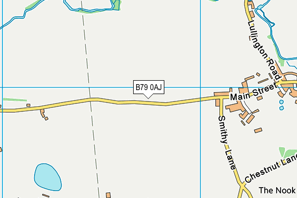 B79 0AJ map - OS VectorMap District (Ordnance Survey)